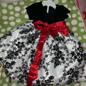 Black dress with bow